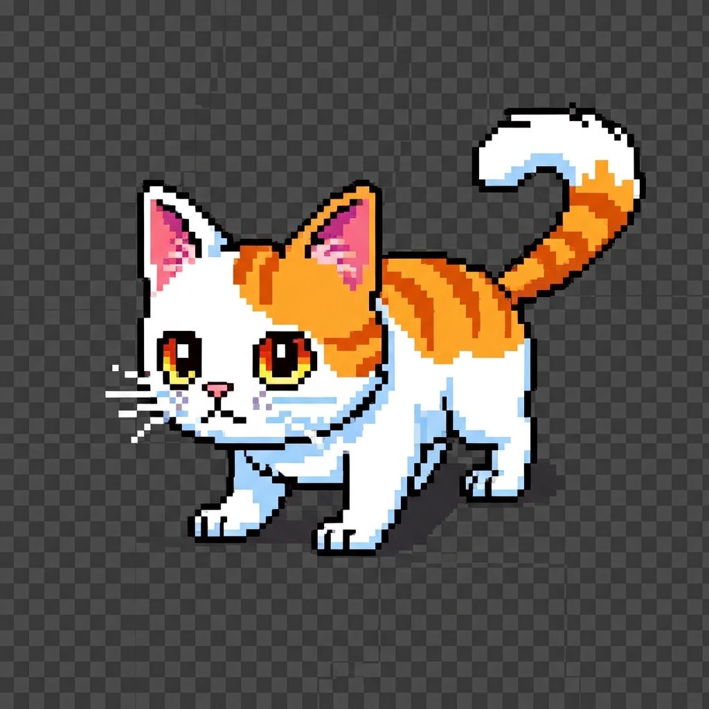 Pixel Cat Logo